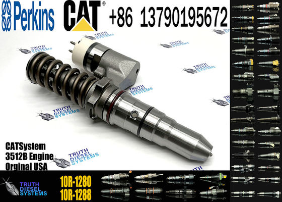 Excavator Spare Parts Common Rail Diesel Fuel Injector 10R-1280 250-1308 For CAT 3512B 3516B 3508B Engine