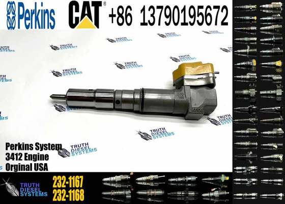 Diesel Fuel Injector 153-5938 232-1168 156-3895 204-2467 232-1167 173-4059 for Caterpillar CAT Engine 3412E 3412 Tractor