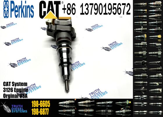 Golden Vidar 198-6605 1986605 High Quality Common Rail Fuel Injector for CAT 3126B C7-7.2 L1995-2004 Diesel Injection Valves