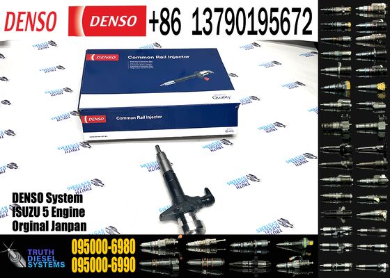 Genuine 4JJ1 Engine 095000-6980 0950006980 Common Rail Fuel Injector Injector Assy for DENSO Isuzu Excavator Fuel Injector