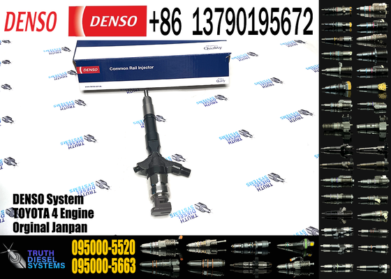 New 23670-0L070 095000-5520 23670-09360 Common Rail Diesel Injector for Toyota Hilux Hiace 2KD-FTV 2.5L D4D Euro 3 Engine