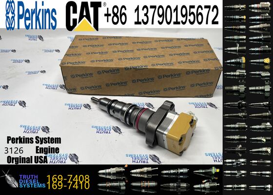 Excavator Parts Suppliers Excavator Diesel Engine Fuel Injectors 222-5965 1719710 169-7408 for Cat 3126B Engine