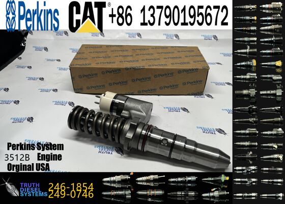 Excavator Accessories Fuel Injector 230-3255 246-1854 for 3508C/3512C/3516C Construction Machinery with 6 Month Warranty