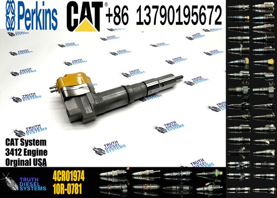 Excavator Parts Engine 3408 3412 Fuel Injector 4CR01974 169-7408 174-7527 222-5967 20R-0760 for Construction Machinery