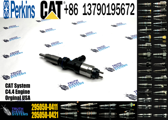 295050-0411 Fuel Injector 3707286 T409981 for C4.4 Excavator Diesel Engine 316EL 318EL 430F 450F Common Rail Injection Valve