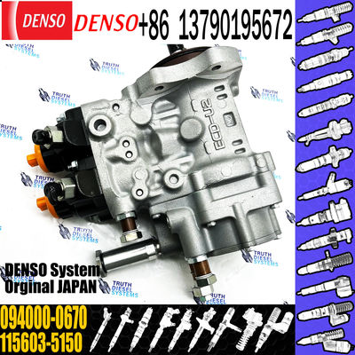 HP0 Diesel Fuel Injection Pump 094000-0670 1-15603515-0 For 6WG1 Engine