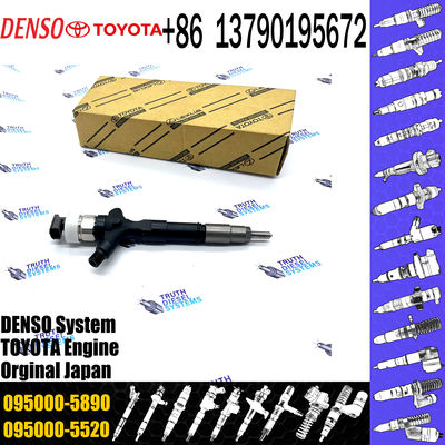 1KD-FTV Common Rail Fuel Nozzle Injector 095000-6180 095000-5890 For TOYOTA 23670-30080
