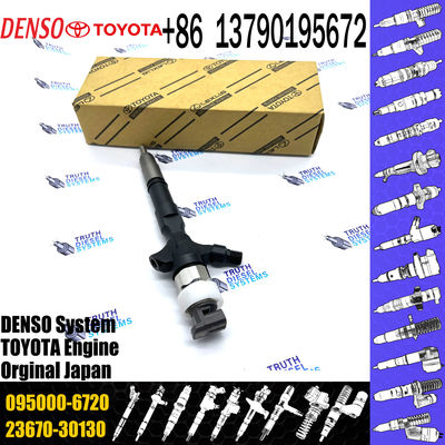Diesel Fuel Common Rail Injector 23670-30130 095000-6720 For 1KD 2KD Engine