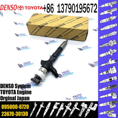 Diesel Fuel Common Rail Injector 23670-30130 095000-6720 For 1KD 2KD Engine