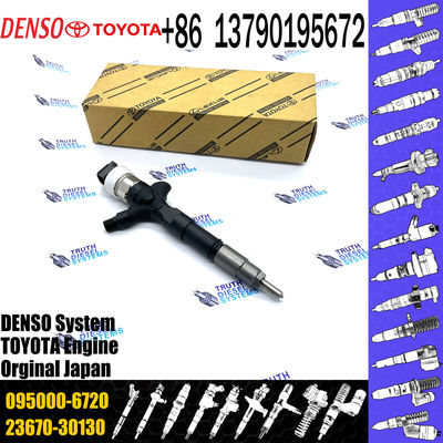 Diesel Fuel Common Rail Injector 23670-30130 095000-6720 For 1KD 2KD Engine