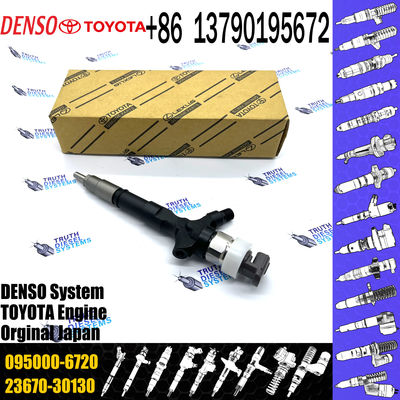 Diesel Fuel Common Rail Injector 23670-30130 095000-6720 For 1KD 2KD Engine