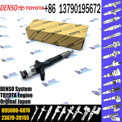 Diesel Common Rail Injector Assembly 23670-39155 095000-6870 For TOY0TA 1KD-FTV Engine