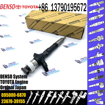 Diesel Common Rail Injector Assembly 23670-39155 095000-6870 For TOY0TA 1KD-FTV Engine