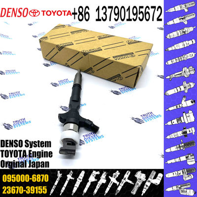 Diesel Common Rail Injector Assembly 23670-39155 095000-6870 For TOY0TA 1KD-FTV Engine