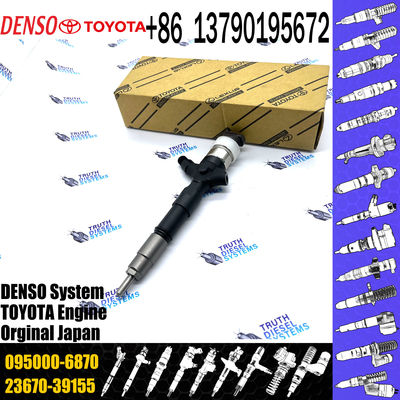 Diesel Common Rail Injector Assembly 23670-39155 095000-6870 For TOY0TA 1KD-FTV Engine