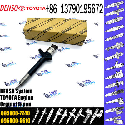 2AD-FTV Diesel Fuel Nozzle Injector 095000 7240 0950007240 Common Rail Injector 095000-7240 For Toyota