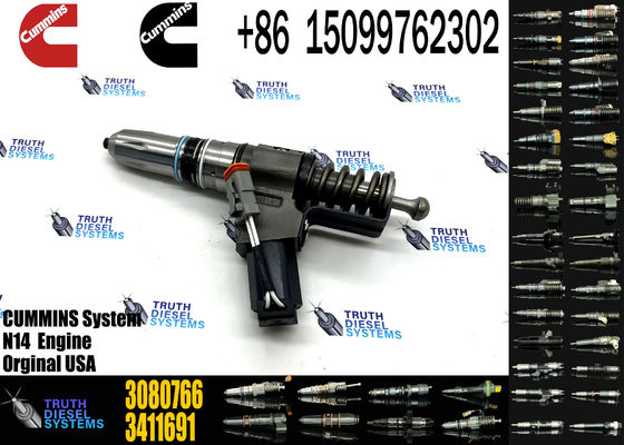 Common rail injector fuel injecto 3080766 3411691 3087560 3411765 3095086 3411767 3411764 3081315F for N14 Excavator
