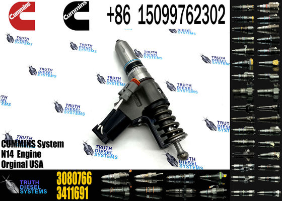 Common rail injector fuel injecto 3080766 3411691 3087560 3411765 3095086 3411767 3411764 3081315F for N14 Excavator