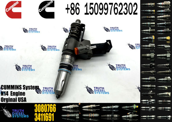 Common rail injector fuel injecto 3080766 3411691 3087560 3411765 3095086 3411767 3411764 3081315F for N14 Excavator