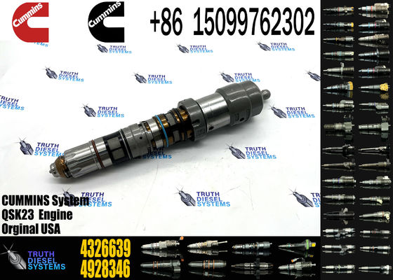 Common rail injector fuel injecto 3766446 4088426 4088427 4928348 4087889 4326639 for QSK23 Excavator QSK23 QSK45 QSK60