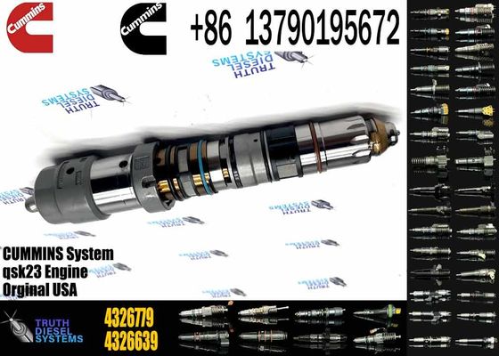 Original Genuine Engineering machinery dump truck Fuel Injector 4326639 4954801 4921360 4088430 for K78 QSK78 Engine
