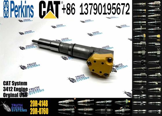 Engine diesel fuel Injector 174-7526 20R-4148 179-6020 or engine 3412E injector 179-6020 174-7526 For excavator 3412