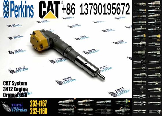 New Diesel Common Rail Fuel Injector 232-1166 232-1167 20R-5392 232-1168 Engine Parts For CAT Caterpillar 3412