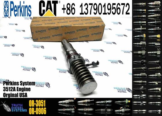 Fuel Injector 4P-9075 0R-3051 0R-0906 Common Rail Fuel Injector for Caterpillar Machinery 3512 3516 3508 Diesel Engine Parts