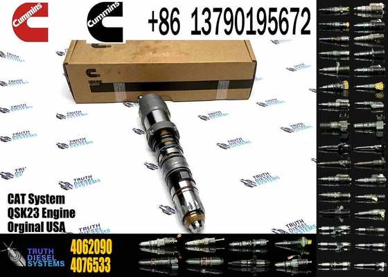 Hangood Excavator Parts Engine Parts 4902827 Original Diesel Fuel Injector QSK23 4902827 4077076 4062090 for Cummins Engine New