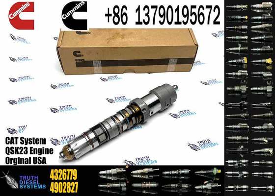 Common Rail Injector Fuel Injecto 4326779 4928346 4928349 for QSK23 Excavator QSK23 QSK45 QSK60
