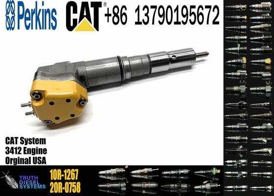 Original Fuel Injector Iveco Common Rail Injector 232-1171 10R-1267 138-8756 for Caterpillar TRUCK 773D 773B 775B 3412 Engine