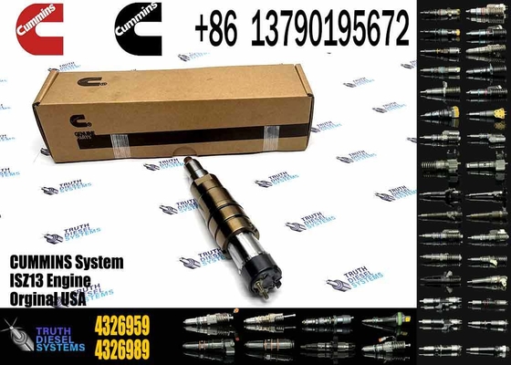 Genuine ISZ QSZ diesel Spare Auto Engine Parts Fule Injector 4955080 2872544 4326959