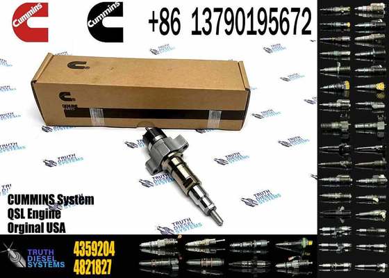 High Quality Diesel Engine Injector 4359204 4327072 4307414 Fuel Injector Model 430-7414 for QSL Excavator QSL9.3 ISCE Engine 6L