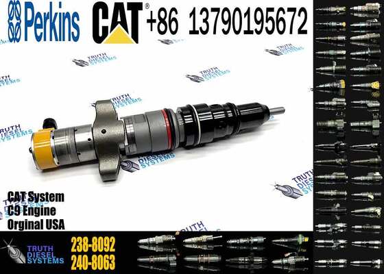 Excavator Accessories Fuel Injector 225-0117 236-0957 238-8092 240-8063 242-0857 245-3516 for CAT C9 Construction Machinery