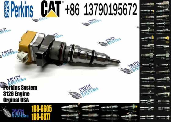 Fuel Injector 198-6605 Compatible for C-aterpillar CAT Engine C7 3126 3126B mitsubishi L200 Fuel Injector 1986605