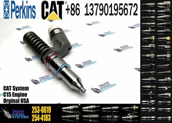 Excavator Parts 253-0619 Fuel Injector 2530619 10R-7232 10R7232 for CAT C15 C18 C32 3406E Series