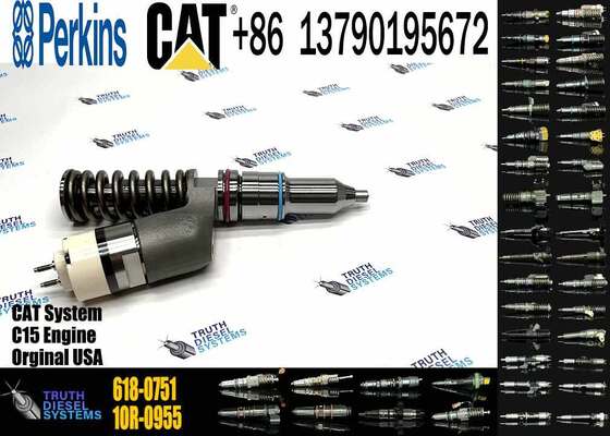 Common Rail Injector 30R-0004 618-0751 Suitable for CAT C15 C27 C32 C27 Engine Tractor D10N D10R D10T D10T2 Loader 990H 990K