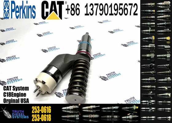 Fuel Injector 253-0616 2530616 for Engine C18 Excavator 374F L 385C 390D Tractor 631E 631G 633E 637E 637G 651B Injector