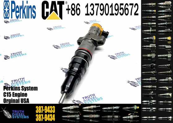Excavator Fuel Injector 387-9431 387-9432 387-9433 387-9436 Common Rail Injector for C7 C9 3406e Diesel Engine Parts