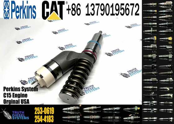 3406E C15 C18 Engine Common Rail Injector 2530619 253-0619 10R-7232 254-4183 272-0630 Fuel Injector Nozzle 10R-7229 for Truck