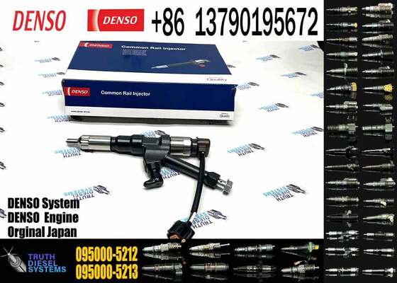 New Diesel Fuel Injector 095000-5215 0950005215 for HINO P11C 23670-E0351 Kobelco SK450 095000-5212 095000-5214 095000-5210