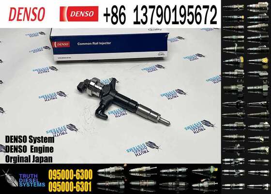 New 095000-6300 1-15300436-0 Common Rail Diesel Injection Valve IS-UZU HITACHI Excavator 6WG1 Heavy Duty C/E-Series ZX450 Steel