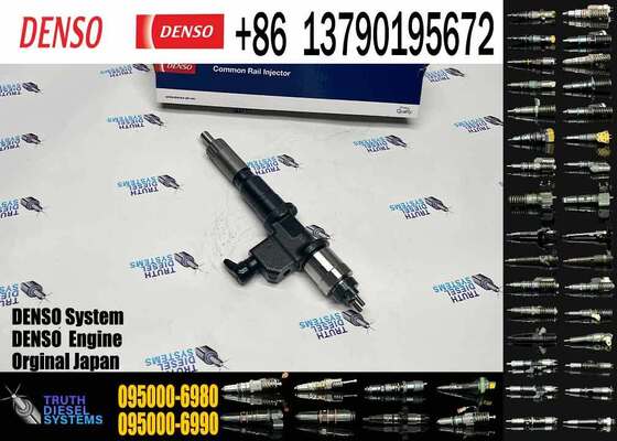 Excavator Diesel Fuel Engine Common Rail Injector 095000-6980 8-98011604-0 8-98011604-5