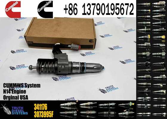 Common Rail Fuel Injector 3407776 3087807 3411385 341176 3409975 for C-ummins QSN14 N14 Engine Excavator Parts