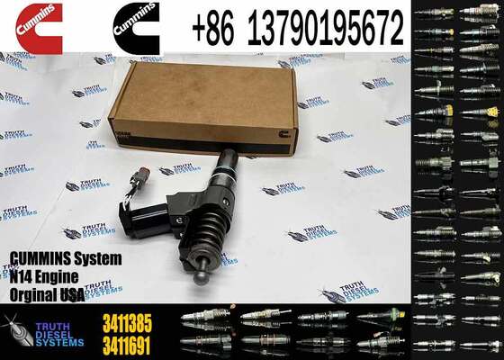 Common Rail Fuel Injector 3407776 3087807 3411385 341176 3409975 for C-ummins QSN14 N14 Engine Excavator Parts