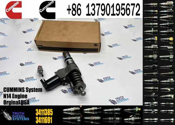 Common Rail Fuel Injector 3407776 3087807 3411385 341176 3409975 for C-ummins QSN14 N14 Engine Excavator Parts