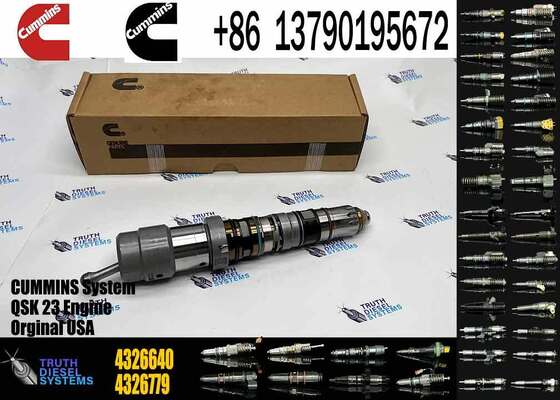 QSX60 Injector Excavator Engine Injectors 4326640 4326779 4326780