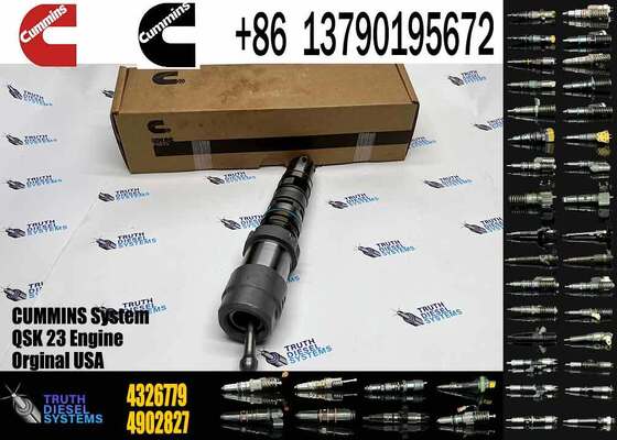 QSX60 Injector Excavator Engine Injectors 4326640 4326779 4326780