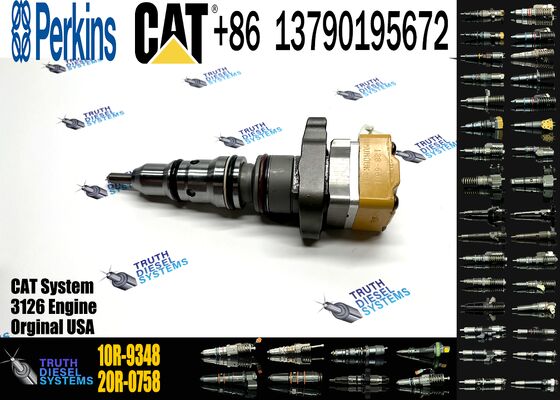 Excavator Accessories Fuel Injector 222-5965 10R-9348 10R-0782 198-6605 for Cat Spares 3126B 3126E for Construction Machinery