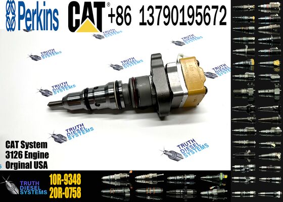 Excavator Accessories Fuel Injector 222-5965 10R-9348 10R-0782 198-6605 for Cat Spares 3126B 3126E for Construction Machinery